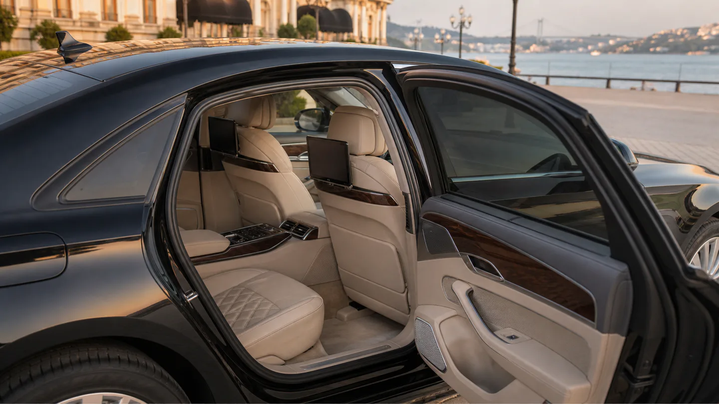 Audi A8 executive sedan arka yolcu alanı