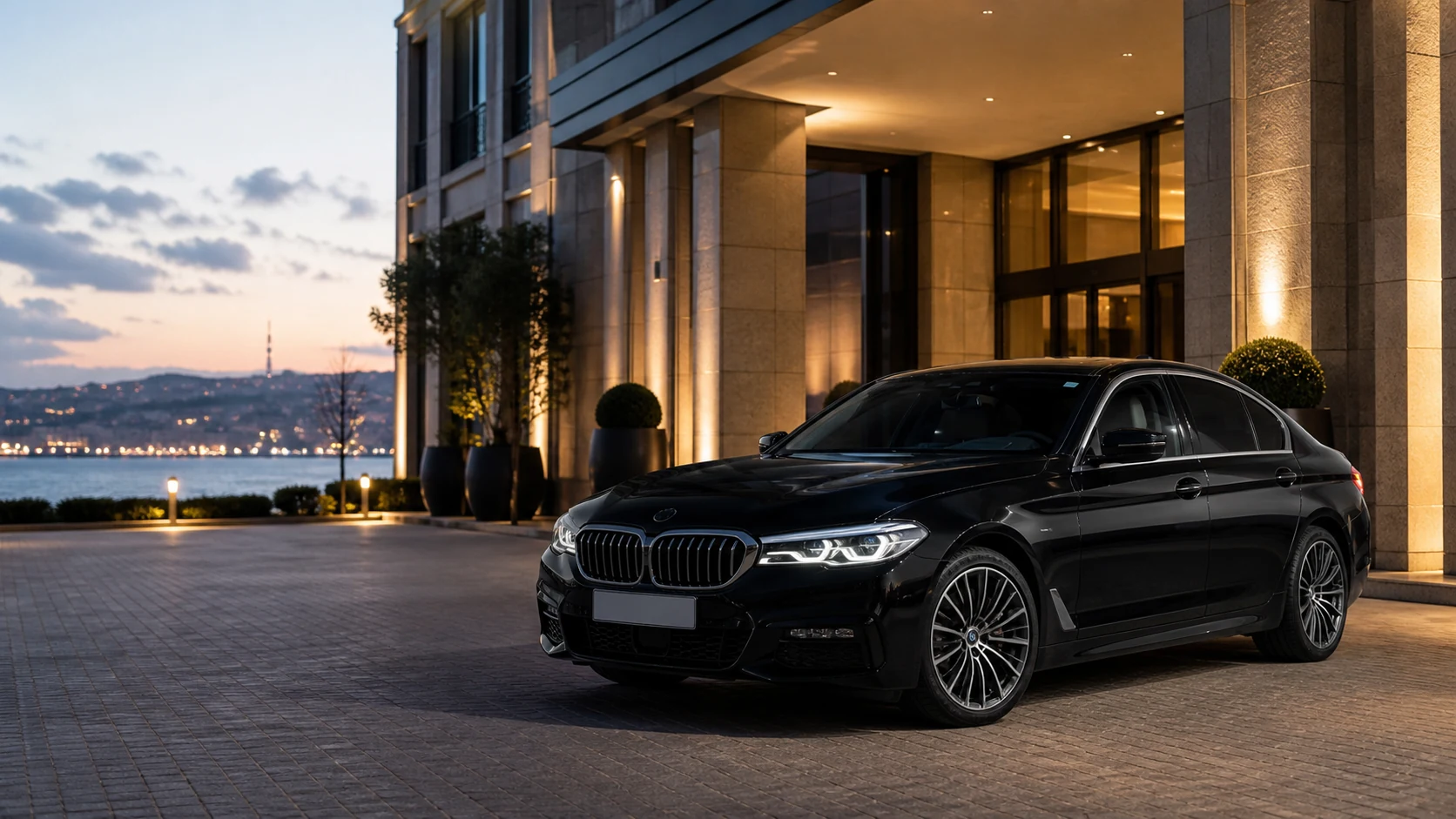 İstanbul'da temsili BMW 5 Serisi business sedan